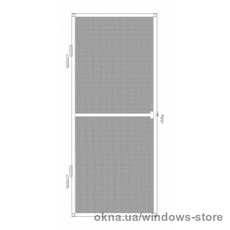 Москитная сетка на двери 65см*210см белая